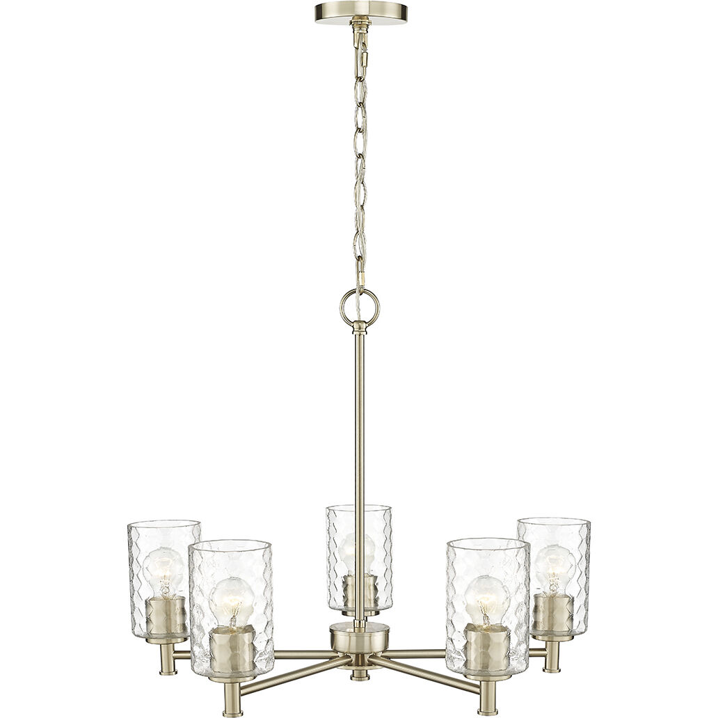 Ashli 5 Light 25 inch Modern Gold Chandelier Ceiling Light